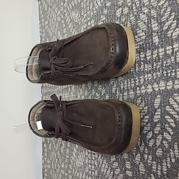 Clarks Shacre brown leather boots - Picture 2 of 11